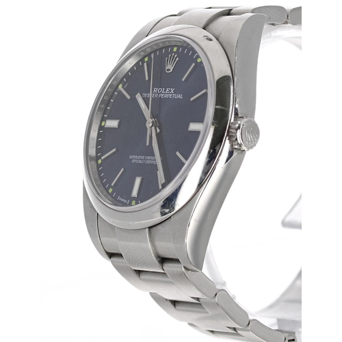 39 - Rolex Oyster Perpetual 39 stainless steel gentleman's wristwatch, reference no. 114300, serial no. 8... 