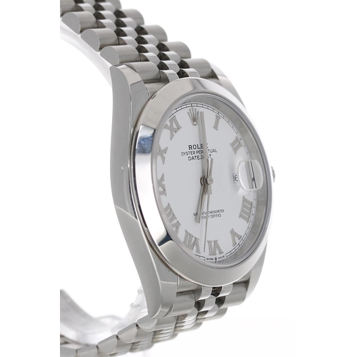 43 - Rolex Oyster Perpetual Datejust 41 stainless steel gentleman's wristwatch, reference no. 126300, ser... 