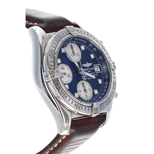 53 - Breitling Cockpit Chronometre Chronograph automatic stainless steel gentleman's wristwatch, referenc... 