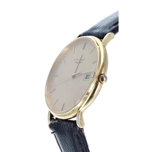 72 - Longines Presence 18ct gentleman's wristwatch, reference no. L4 692 6, serial no. 30484xxx, champagn... 