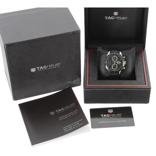 83 - Tag Heuer Carrera Chronograph automatic stainless steel gentleman's wristwatch, reference no. CV2010... 