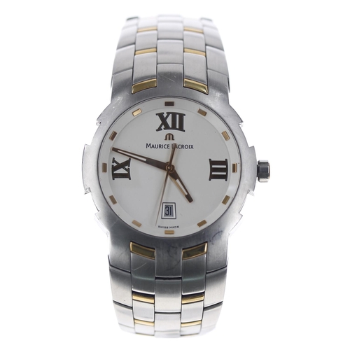 Maurice Lacroix Milestone bicolour gentleman s wristwatch