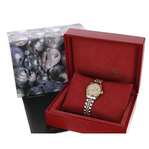 29 - Rolex Oyster Perpetual Datejust gold and stainless steel lady's wristwatch, reference no. 69173, ser... 