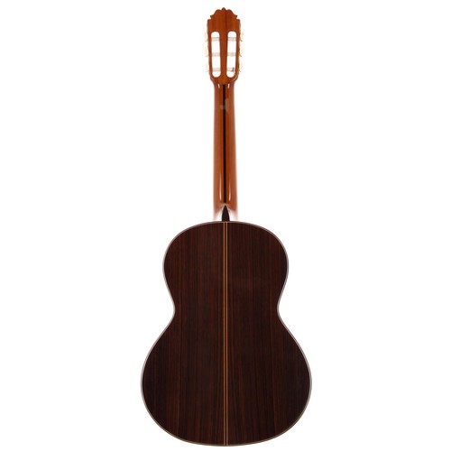 3542 - 1998 Amalio Burguet Estudio classical guitar; Back and sides: rosewood, light marks; Top: natural sp... 