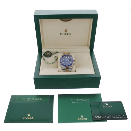 22 - Rolex Oyster Perpetual Submariner Date gold and stainless steel gentleman's wristwatch, reference no... 