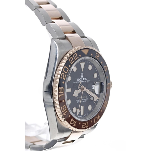 25 - Rolex Oyster Perpetual Date GMT Master-II 'Root Beer' rose gold and stainless steel gentleman's wris... 