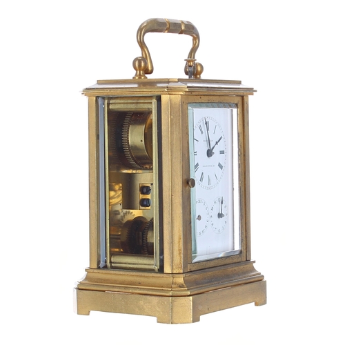 1250 - Interesting and rare French repeater calendar carriage clock, signed Charles Oudin, Palais Royal 52 ... 