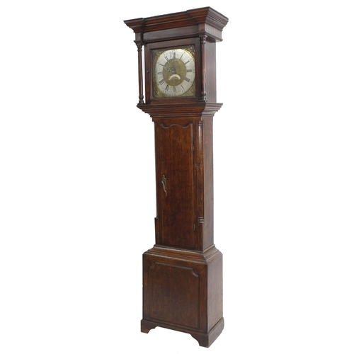 1804 - Oak thirty hour longcase clock, the 12