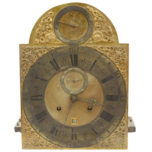 1817 - Good month going longcase clock movement, the 12