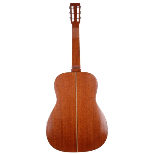 434 - David Duncanson square neck resonator guitar, made in France; Body: mahogany, light wear patches in ... 