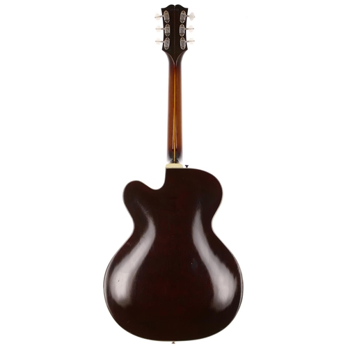 210 - 1961 Guild X-175 hollow body electric guitar, made in USA; Body: sunburst finish, light checking and... 