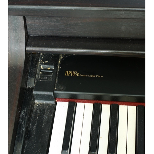 3011 - Roland HP103E digital piano (at fault)*Please note: Gardiner Houlgate do not guarantee the full work... 