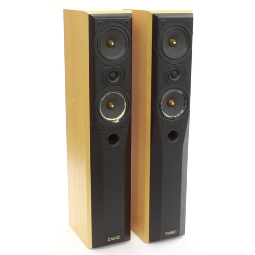 3013 - Pair of Mission 773 tower hifi speakers*Please note: Gardiner Houlgate do not guarantee the full wor... 