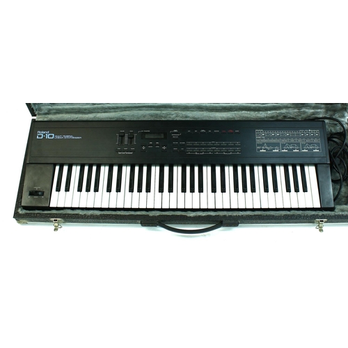 3014 - Roland D-10 Multi-Timbral Linear Synthesizer keyboard, made in Japan, ser. no. 883110*Please note: G... 