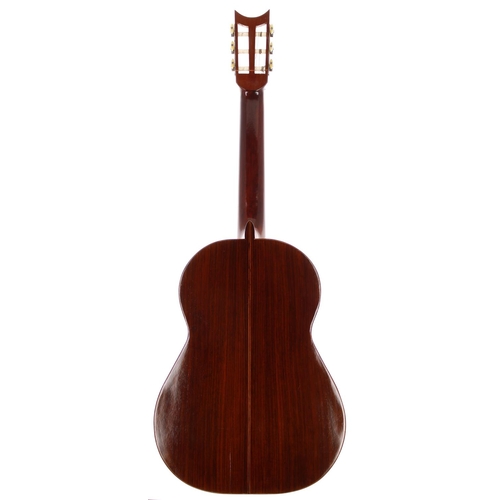 3540 - 1962 A A Jones classical guitar; Back and sides: Indian rosewood, hairline to lower bout, further ma... 