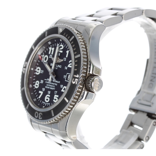 86 - Breitling SuperOcean II Chronometre automatic stainless steel gentleman's wristwatch, reference no. ... 