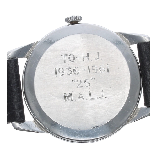 11 - Omega stainless steel gentleman's wristwatch, reference no. 2903-15, serial no. 17502xxx, circa 1960... 