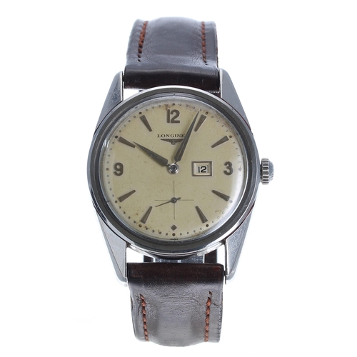 101 - Longines stainless steel gentleman's wristwatch, reference no. 6739, serial no. 10010xxx, circa 1956... 