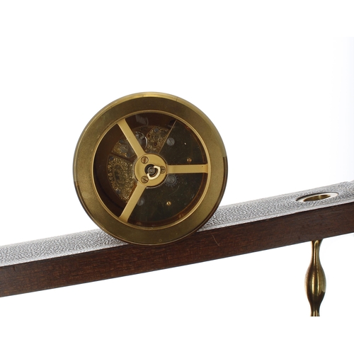 1309 - Good Imhof incline gravity clock with 15 jewel movement, the 2.75