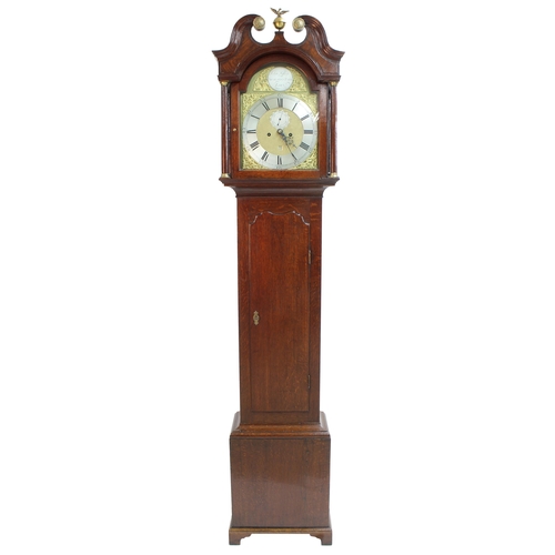 1834 - Good Scottish eight day longcase clock, the 12