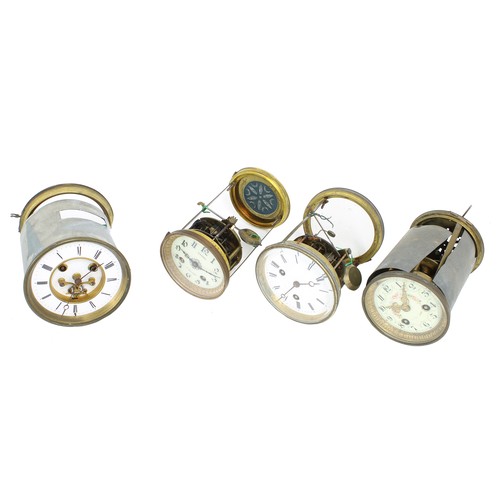 2195 - Four complete French clock movements (4)