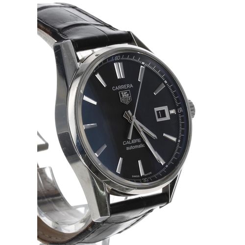 119 - Tag Heuer Carrera Calibre 5 automatic stainless steel gentleman's wristwatch, reference no. WAR211A-... 