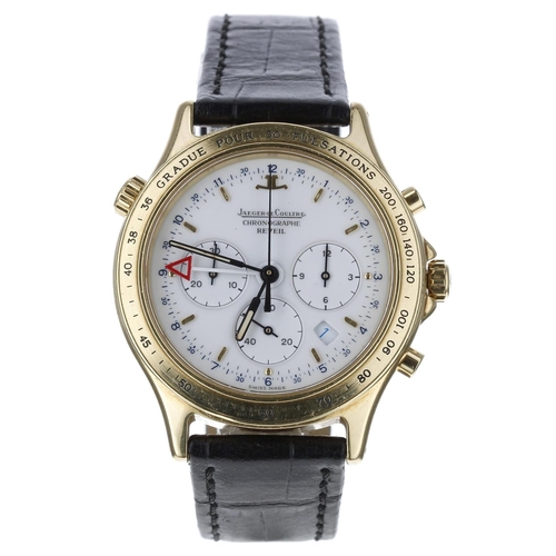 124 - Jaeger-LeCoultre Heraion Chronographe Reveil Alarm 18ct gentleman's wristwatch, reference no. 116.1.... 