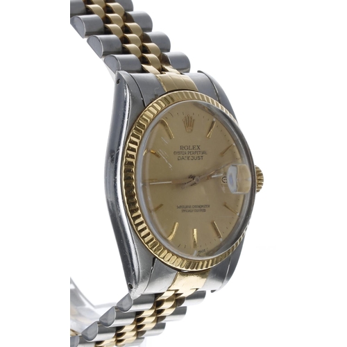 39 - Rolex Oyster Perpetual Datejust gold and stainless steel gentleman's wristwatch, reference no. 16013... 