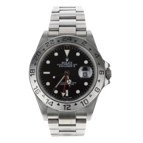 65 - Rolex Oyster Perpetual Date Explorer II stainless steel gentleman's wristwatch, reference no. 16570,... 