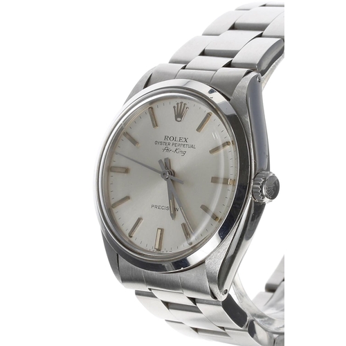 67 - Rolex Oyster Perpetual Air-King Precision stainless steel gentleman's wristwatch, reference no. 5500... 