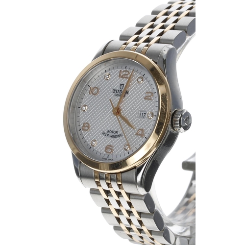 79 - Tudor 1926 Rotor Self-Winding rose gold and stainless steel lady's wristwatch, reference no. 91351, ... 