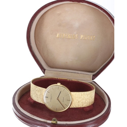 127 - Fine Audemars Piguet Genéve 18ct ultra slim automatic gentleman's dress wristwatch, serial no. 123xx... 