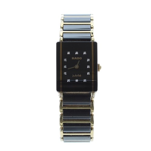 157 - Rado Jubilé Diastar ceramic lady's wristwatch, reference no. 153.0383.3, serial no. 1023xxxx, black ... 