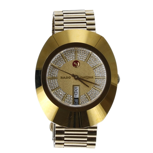 Rado DiaStar automatic gold plated and stainless steel gentleman s wristwatch reference no. 636.031