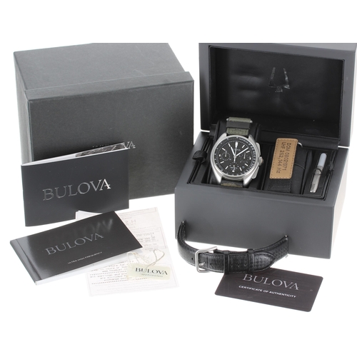 218 - Bulova Lunar Pilot 'Apollo 15' Special Edition Chronograph stainless steel gentleman's wristwatch, r... 