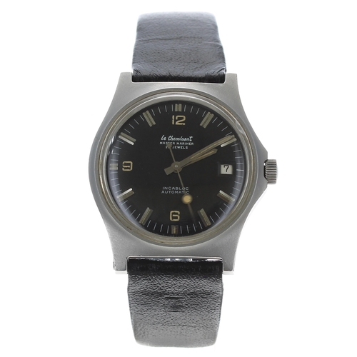 266 - Le Cheminant Master Mariner automatic stainless steel gentleman's wristwatch, circa 1960s, 25 jewels... 