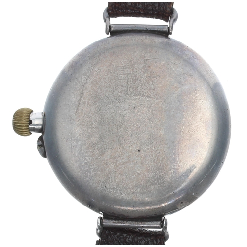 281 - Longines Baume & Co. WWI silver Borgel cased swing-lug trench watch, import hallmarks London 191... 