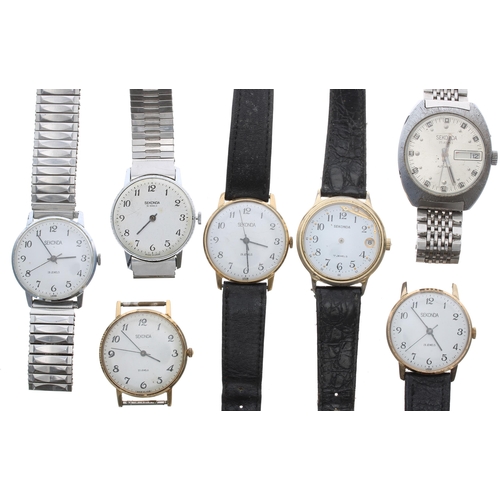 450 - Seven Sekonda gentleman's wristwatches for repair to include an automatic example (7)... 