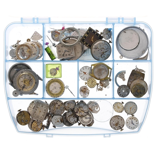 515 - Quantity of assorted wristwatch movements to include quartz, automatic and manual wind examples (som... 