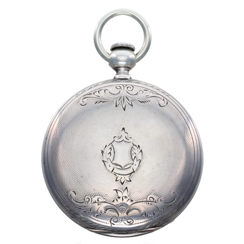 609 - E. Howard & Co. 'Mershon's Patent' coin silver lever hunter pocket watch, circa 1860's, the move... 