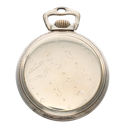 616 - Ball Watch Co. 10k gold filled lever set pocket watch, circa 1942, signed 'Official Standard' 21 jew... 