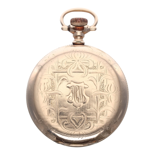 640 - Elgin National Watch Co. gold plated lever pocket watch, circa 1904, signed 17 jewel adjusted moveme... 