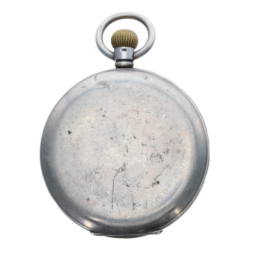 664 - H. Samuel, Manchester 'Everite' silver half hunter lever pocket watch, Birmingham 1930, signed 15 je... 