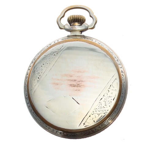 713 - Swiss 14ct gold filled lever pocket watch, ref. 918 21 jewel 6 adjustments movement with compensated... 