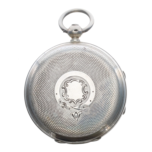 737 - Victorian silver fusee lever pocket watch, London 1873, the movement signed J.W. Benson, Ludgate Hil... 