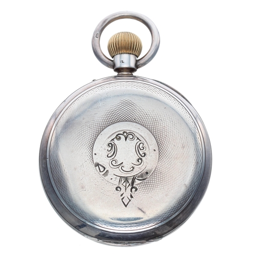 781 - Rotherhams silver lever pocket watch, Birmingham 1912, signed movement and dial, within a signed eng... 