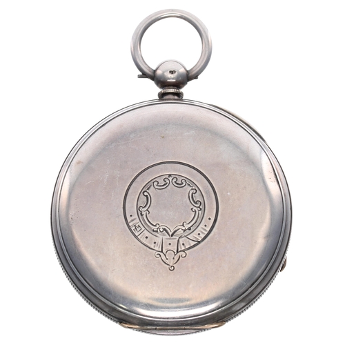 821 - Charles Frodsham silver fusee lever pocket watch, Chester 1887, the gilt movement signed Chas Frodsh... 