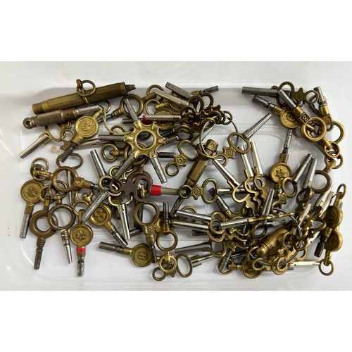 881 - Collection of assorted pocket watch keys