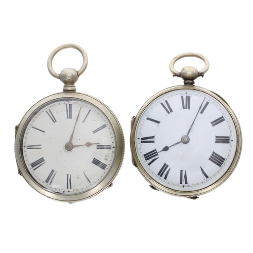 904 - Two nickel cased verge pocket watches, the fusee movements signed Pengelly, 7 High Str't Barnstable,... 