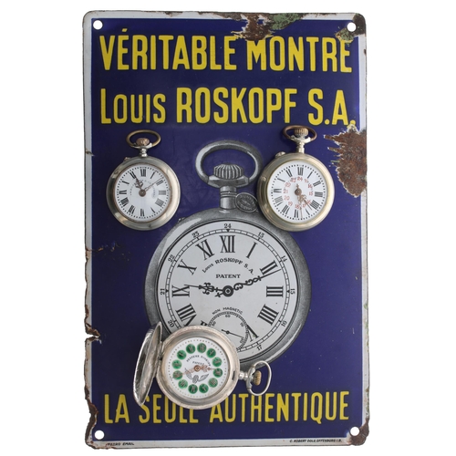 929 - Systeme Roskopf white metal engraved lever set hunter pocket watch for repair, signed dial, the case... 